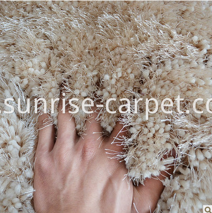 Polyester Elastic&Viscose Shaggy Rug